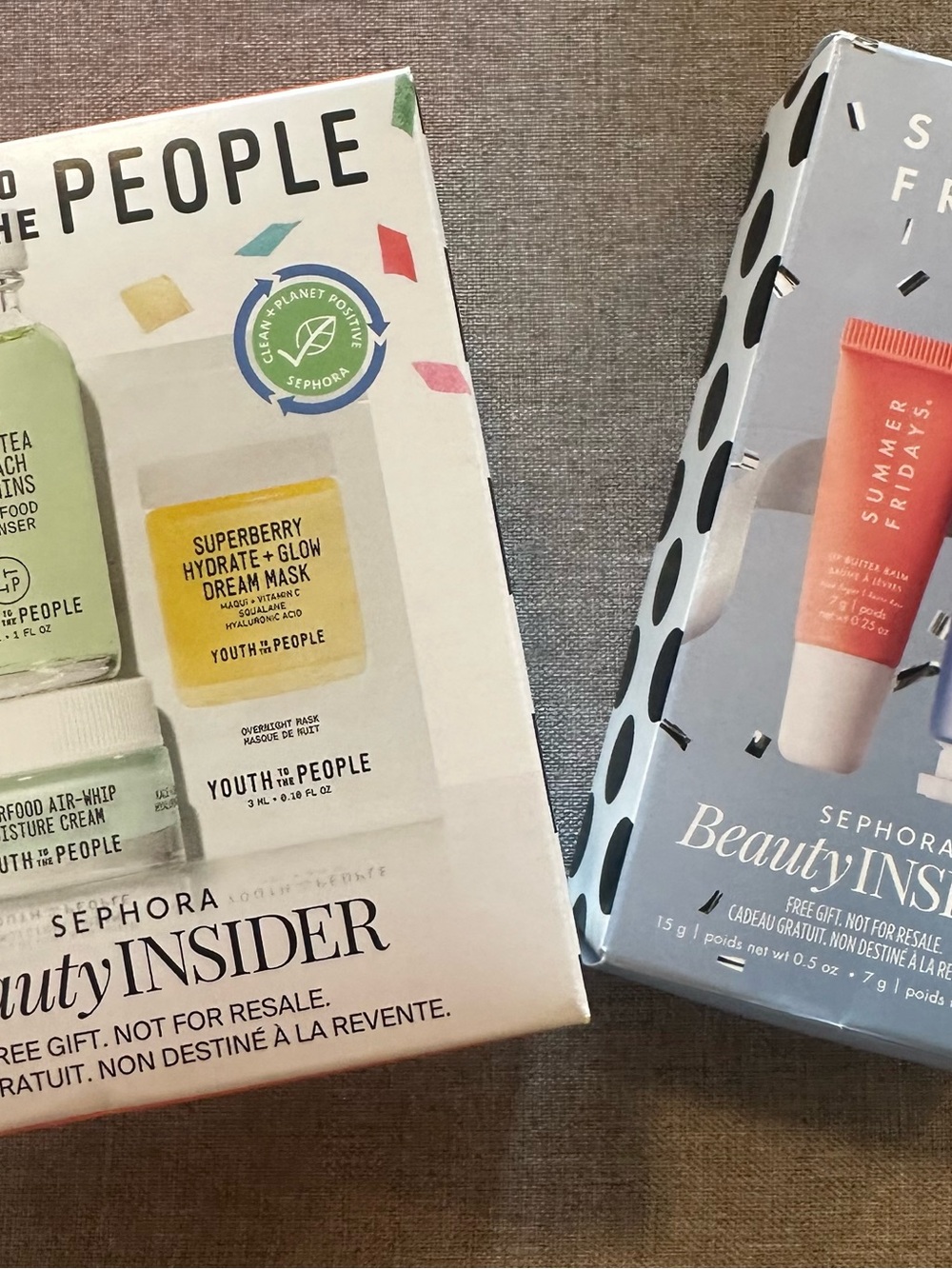 Sephora Beauty Insider Sample Box with Youth to the People & Summer Fridays
